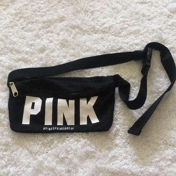 PINK Victoria's Secret Handbags - Victoria’s Secret Pink Black Fanny Pack